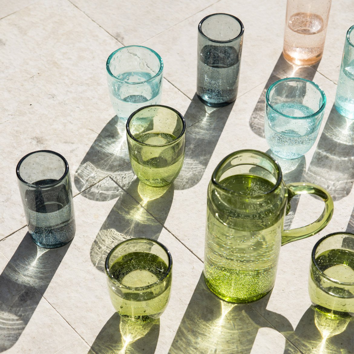 Verres colorés en verre teintés dans la masse - Schilliger